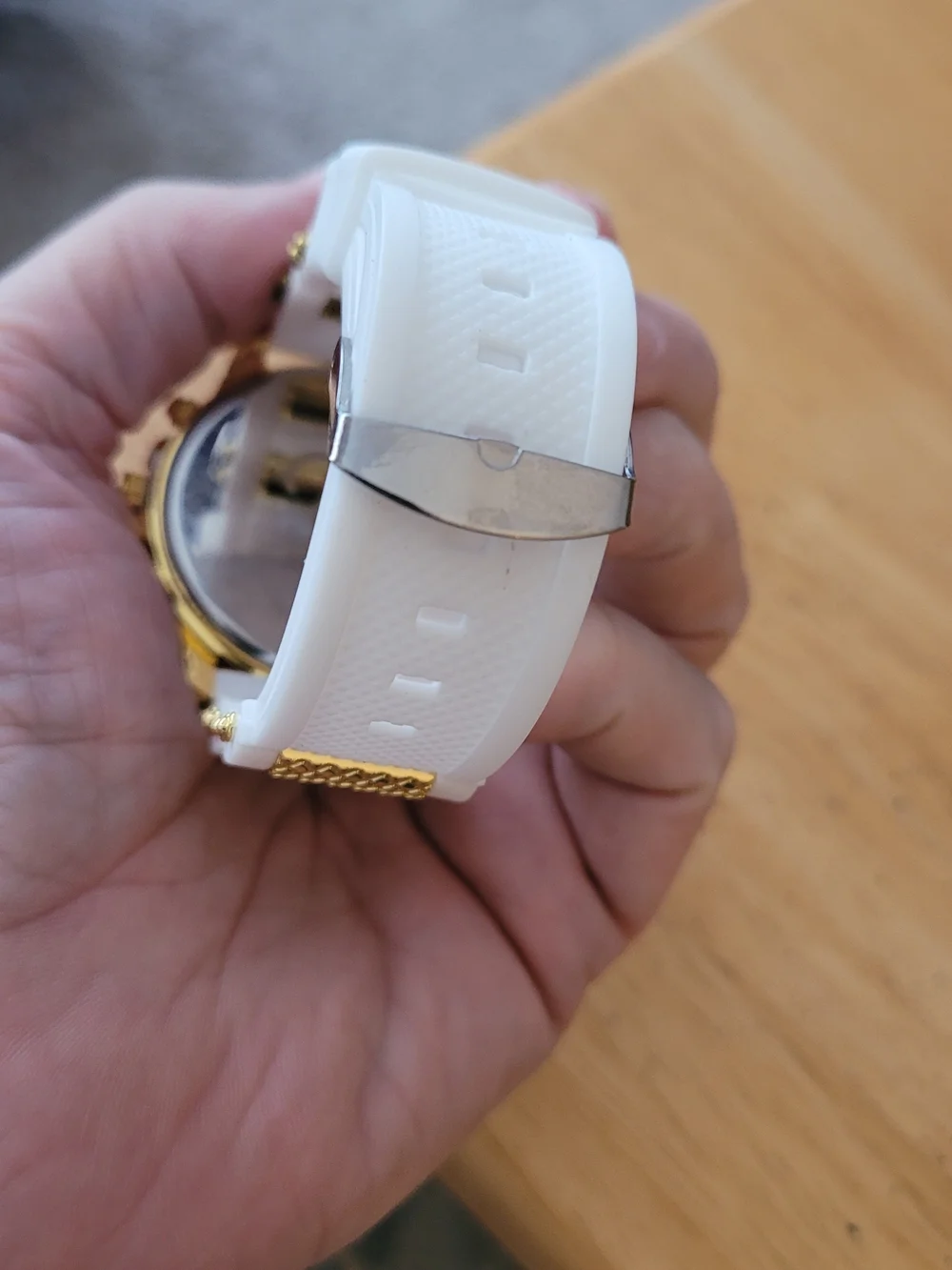 DEYROS Blue Dial Gold-Tone Watch